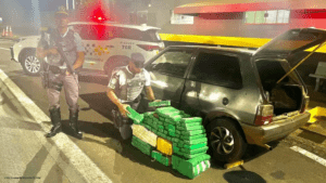Motorista é preso com 112kg de maconha em Indiana; droga seria levada até Bauru