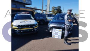 Polícia Rodoviária prende homem por receptação em Ourinhos. SUV furtado circulava com placas trocadas. Caso foi registrado na DIG.