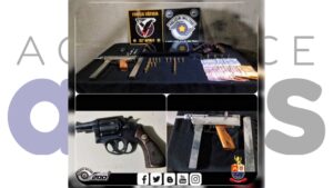 Três homens são presos em Assis com submetralhadora, revólver, drogas e munições. Ação da Força Tática ocorreu na noite de terça-feira (15).