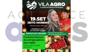 Vila Agro traz feira, música e gastronomia nesta sexta em Assis