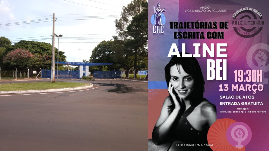 Unesp Assis recebe a escritora premiada Aline Bei para evento do Mês da Mulher