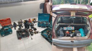 Câmeras flagram e PM prende quadrilha após furto em depósito da Prefeitura de Ibirarema