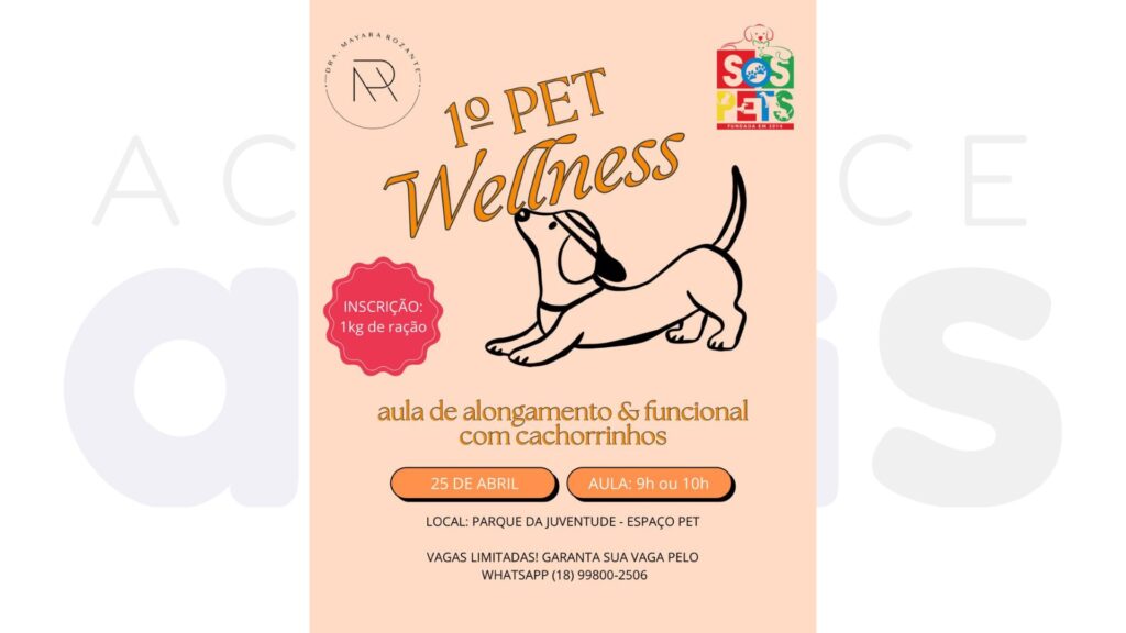 1º Pet Wellness une exercícios, amor pelos animais e solidariedade em Assis