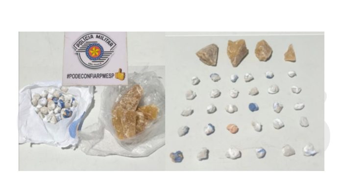 Homem é preso por tráfico de drogas em Paraguaçu Paulista após sair de terreno baldio e tentar fugir da polícia. Flagrante foi registrado na CPJ.