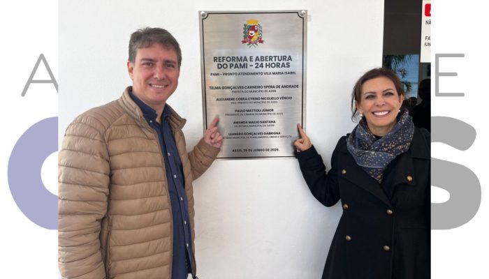 Reforma amplia o Pronto Atendimento Maria Isabel, que agora funciona 24h só para moradores de Assis. Entrega teve presença da prefeita e autoridades.