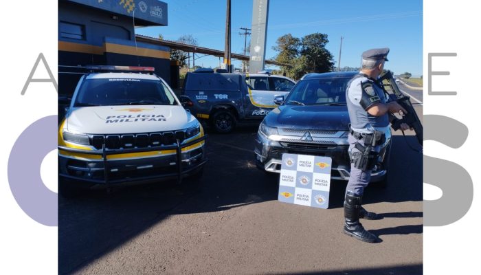 Polícia Rodoviária prende homem por receptação em Ourinhos. SUV furtado circulava com placas trocadas. Caso foi registrado na DIG.